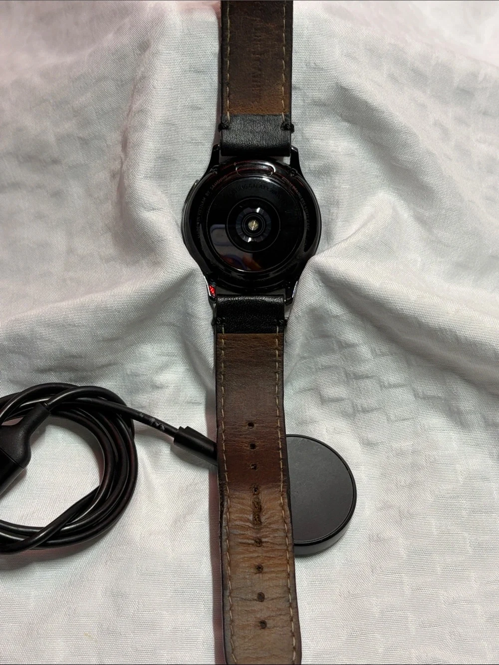 Samsung Galaxy Active2 Black Leather Strap Smartwatch
